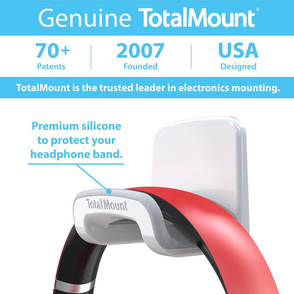 Headphone Holder – Hanger Won’T Damage Your Wall with Screws or Permanent Adhesive (Studio-Grade White – One Pack)