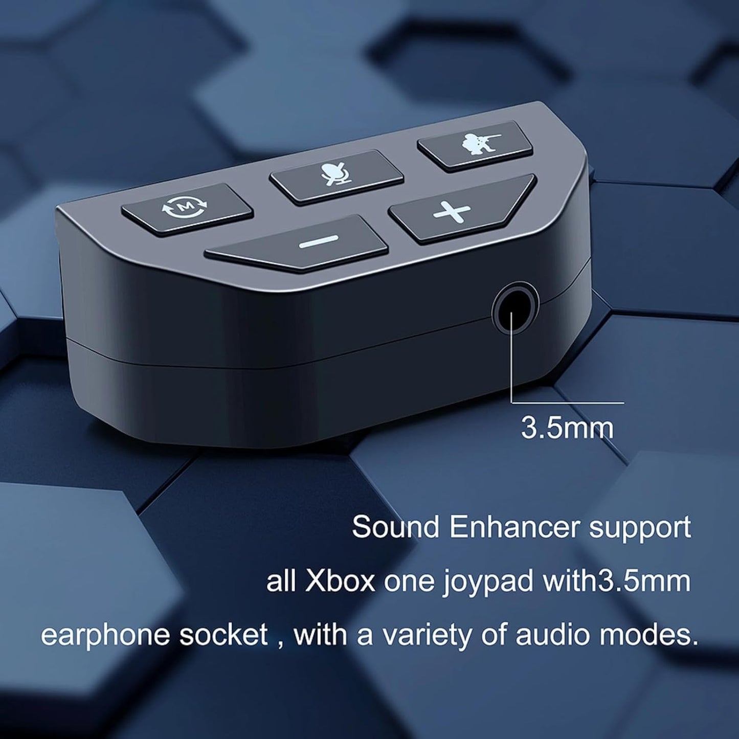 Headphone Adapter, Controller Audio Adapter, 3.5 Mm Audio Port, for Xbox One Wireless Gamepad(Black)