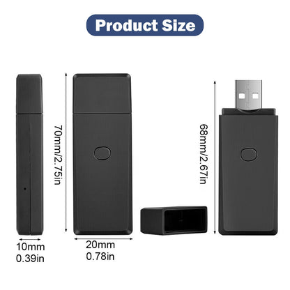 Mini Body Cam (64GB USB Flash Drive Style) – 1080P Security Video, Rechargeable Portable Surveillance Camera