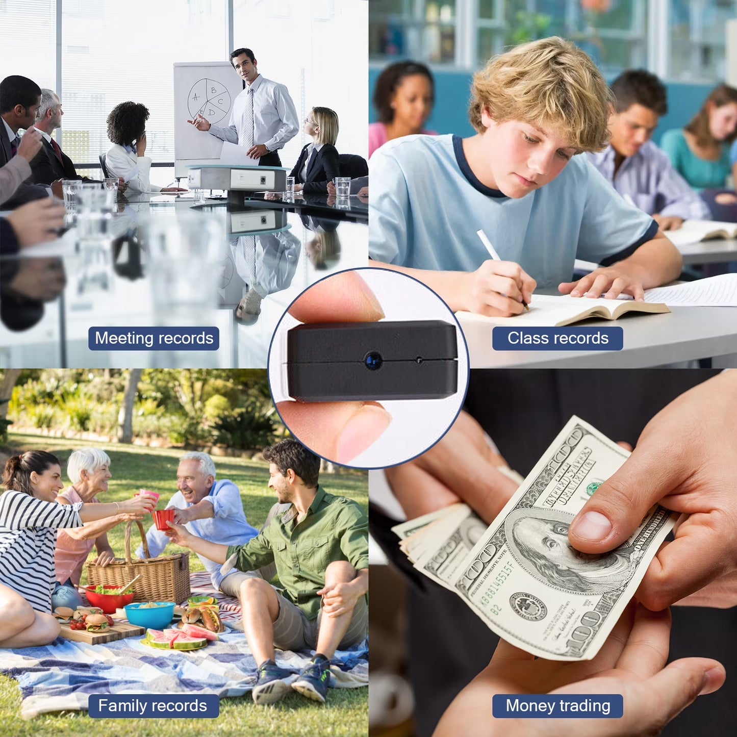Mini Body Cam (64GB USB Flash Drive Style) – 1080P Security Video, Rechargeable Portable Surveillance Camera