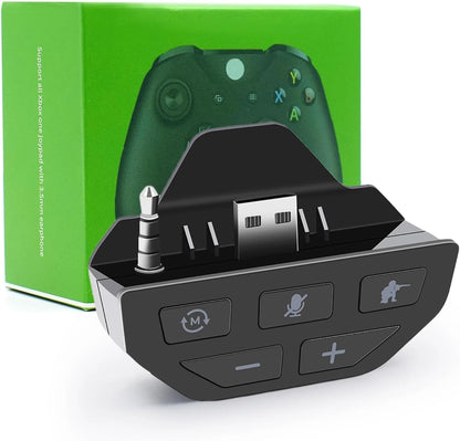 Headphone Adapter, Controller Audio Adapter, 3.5 Mm Audio Port, for Xbox One Wireless Gamepad(Black)